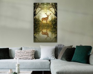 Deer in the Glen van Marja van den Hurk