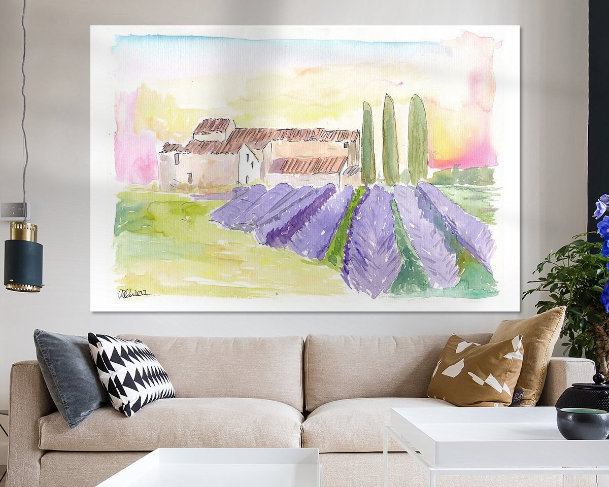 Example of the artwork in a room