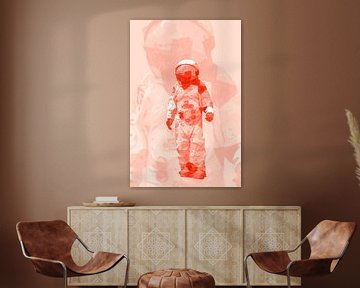 Spaceman AstronOut (Rode herhaling) van Gig-Pic by Sander van den Berg