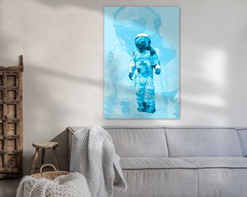 Spaceman AstronOut (Blauwe herhaling)