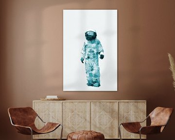 Spaceman AstronOut (gebroken wit en blauw)