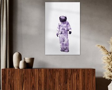Spaceman AstronOut (gebroken wit en paars)