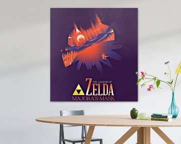 game en film the legend of zelda'MAJORA'S MASK poster ontwerp van Rando Fermando