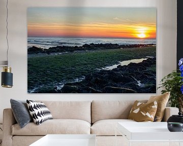 Sonnenuntergang am Meer von Martijn Aalbers