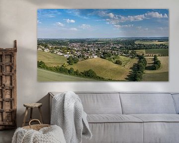 Luftbildpanorama des Simpelveld vom Klingeleberg aus von John Kreukniet