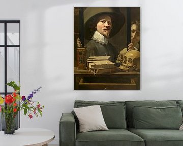 Vanitas portret van de schilder, Antoine Steenwinkel
