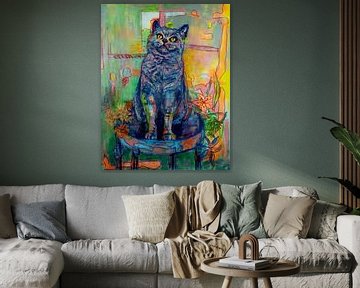 Britse korthaar kat van Liesbeth Serlie