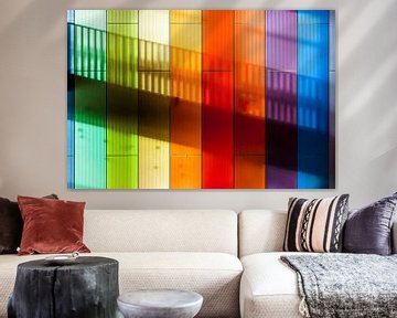 Colourful wall by Maerten Prins