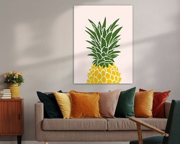 Ananas in fröhlichen Farben von Studio Miloa