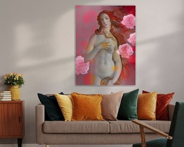 De geboorte van Venus, naar het werk van Sandro Botticelli van MadameRuiz