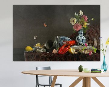 Modern stilleven "Royal Table" een prachtig tafel tafereel van Sander Van Laar