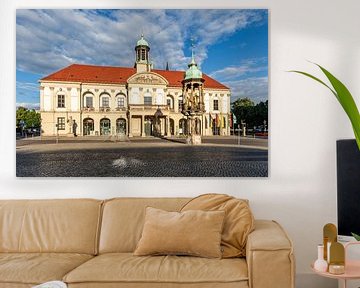 L'ancien hôtel de ville et le Magdeburger Reiter à Magdebourg sur Werner Dieterich