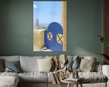 Charming Door in Santorini Island - Greek Architecture Photography by Carolina Reina Photography