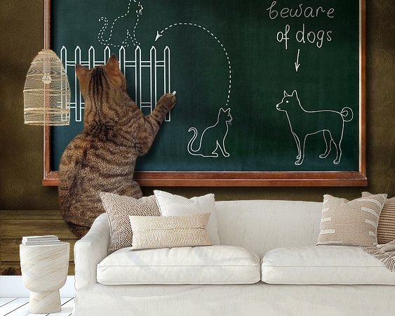 Example of the artwork in a room