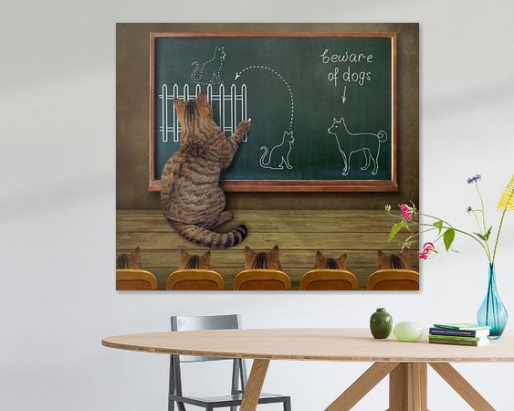 Example of the artwork in a room