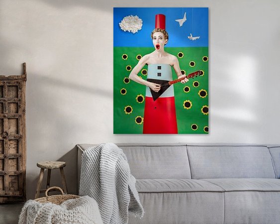 Example of the artwork in a room