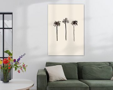 Palmbomen inkt, 1x Studio van 1x