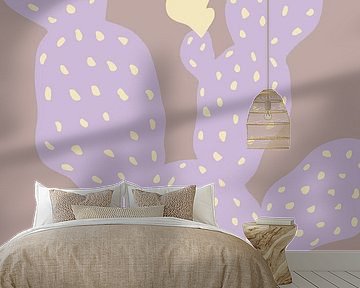 Lilac Cactus by Pictufy Studio