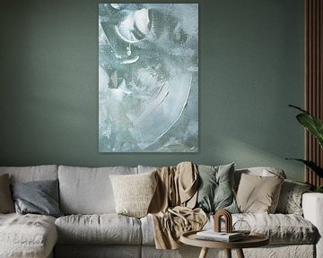 Groen en wit acryl nr. 4, Anastasia Sawall