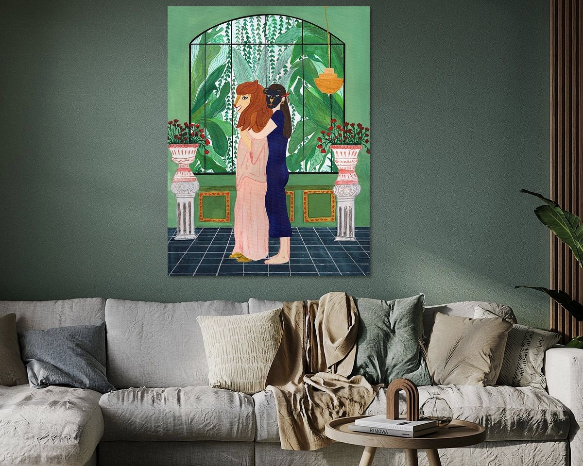 Example of the artwork in a room