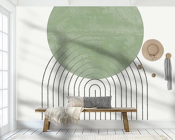 Green Moon No1. by THE MIUUS STUDIO
