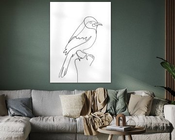 Vogel in Linien von Studio Miloa