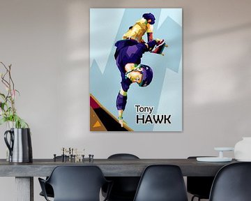 Tony Hawk in geweldige pop-art van miru arts