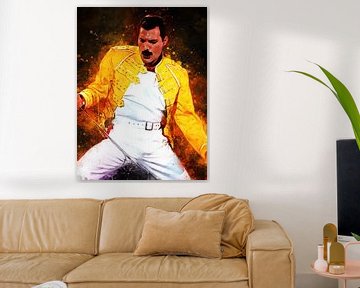 Freddie kwik aquarel van Muh Asdar