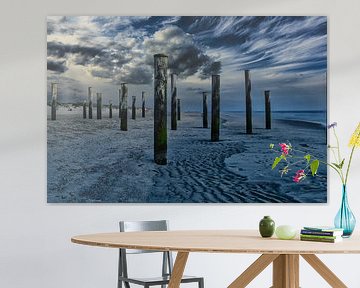 Strand Bedrohter Himmel von WeVaFotografie