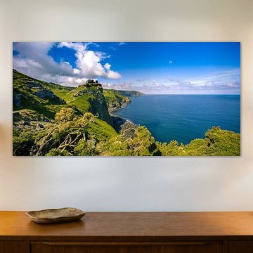 Rocky coast in Devon, UK