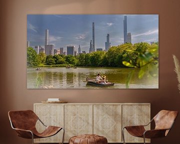 New York Central Park boat ride on the Lake by Kurt Krause