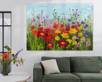 Kleurrijke bloemen van CvD Art - Kunst voor jou