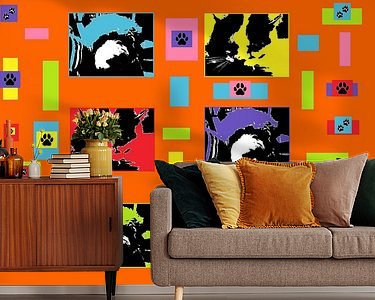 Example of the artwork in a room