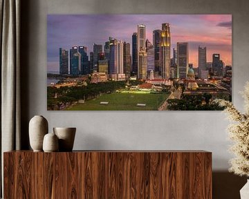 Skyline von Singapur von Photo Wall Decoration