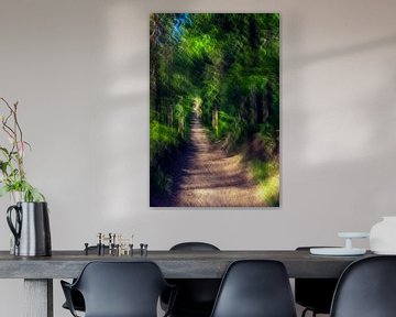Forest path on the Veluwe with ICM technique by Jannie Looge