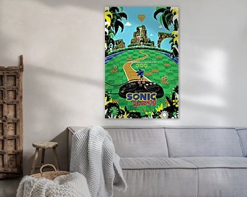 SONIC the hedgehog game posters van Rando Fermando