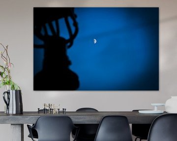 Mond bei Nacht Laterne von Tjeerd Knier