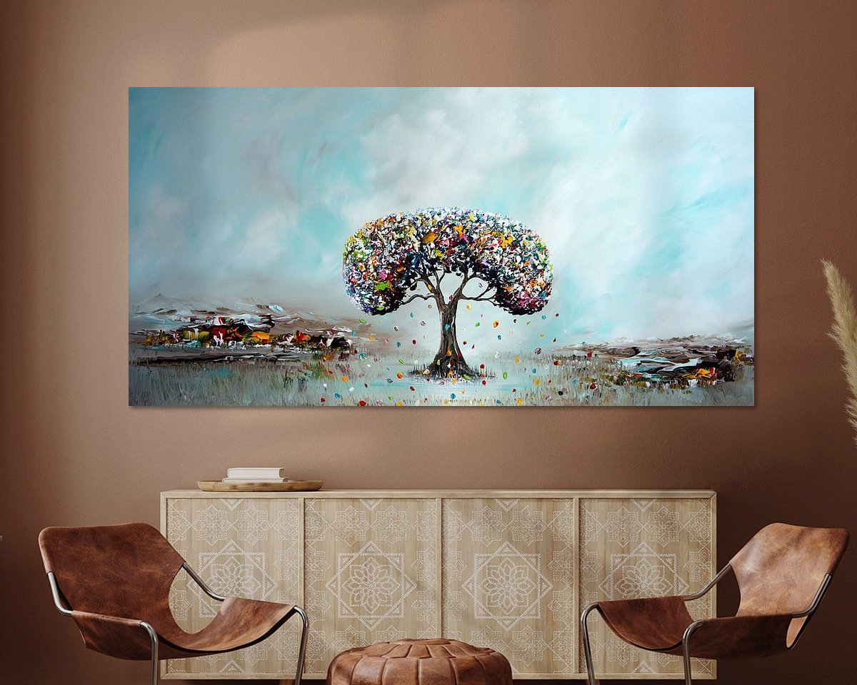 Example of the artwork in a room