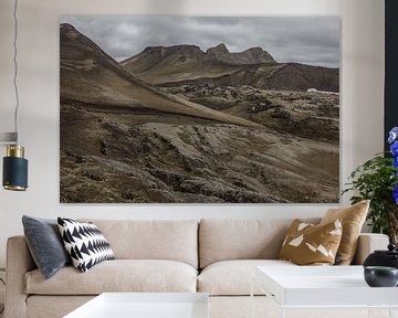 bemoste lavavelden landmannalaugar van Stephan van Krimpen