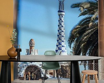 Blick durch den Parc Güell, Barcelona