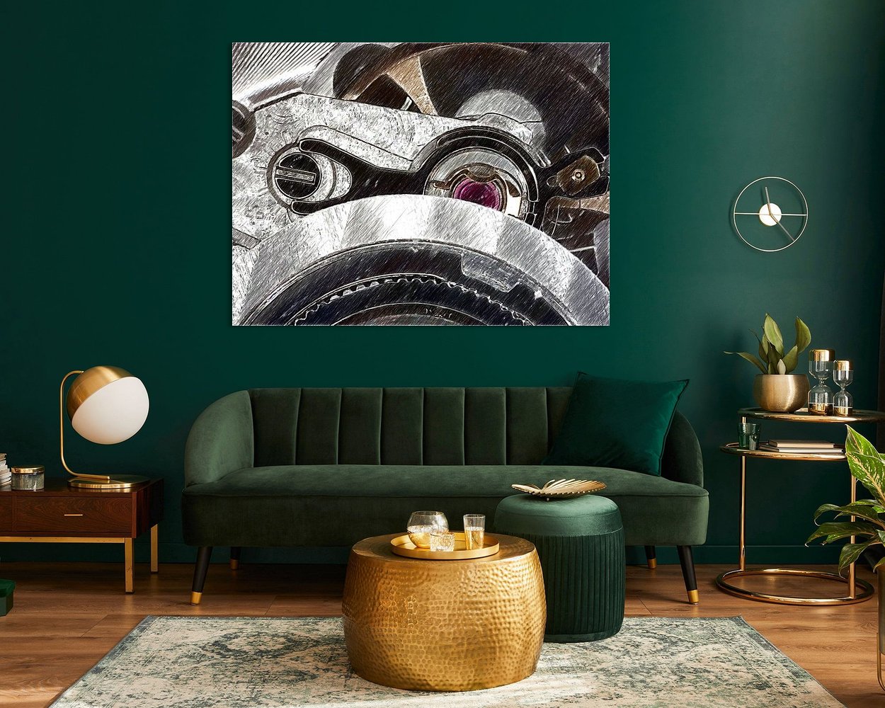 Example of the artwork in a room