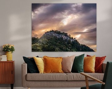 Königstein, Saxon Switzerland - Fortress mountain and walls by Pixelwerk