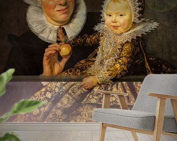 Lens Flare Babes. In Bruin en Goud van Frans Hals. van Alie Ekkelenkamp