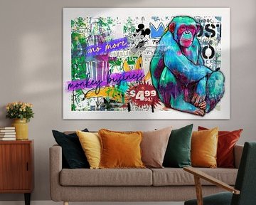 Pop Art | Bild | Kunst | Affen Monkey Business | Streetart Berlin | Mo von Julie_Moon_POP_ART