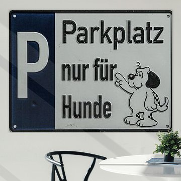 Parkplatz nur für Hunde