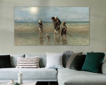 Children of the Sea, Joseph Israel with Sun by Digital Art Studio