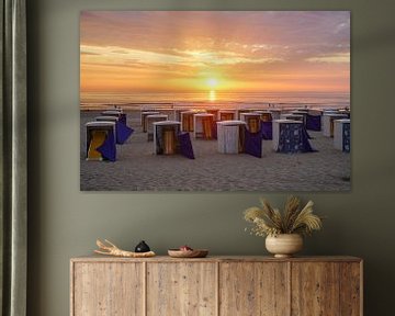 Plage et soleil sur la côte de Katwijk aan Zee sur Dirk van Egmond