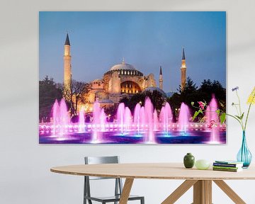 Hagia Sophia in Istanbul Turkije van Sjoerd van der Wal