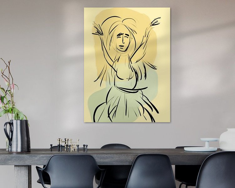Example of the artwork in a room