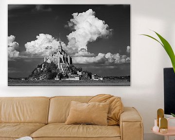 Mont Saint Michel in Zwart-Wit van Henk Meijer Photography